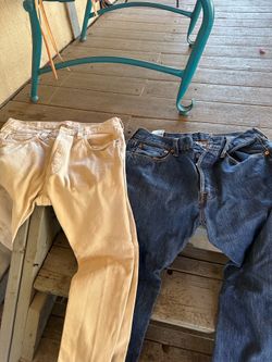 Pantalones talla 32 c32 30 por los dos estan muy buenos