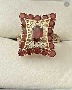 Red Garnet Ring