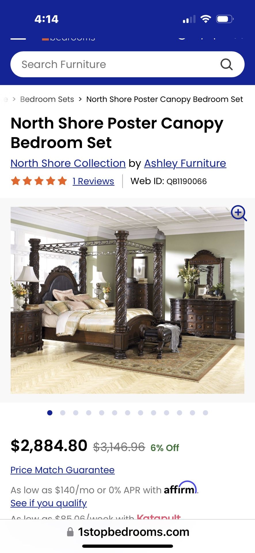 Bed Room Set Solid Wood