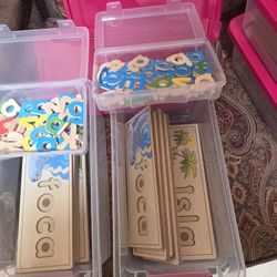 Spanish See And Spell Words With Wooden Letters 