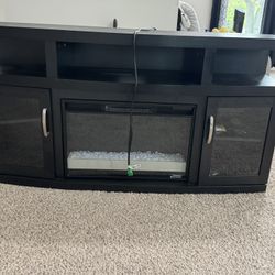 TV Stand With Fire 