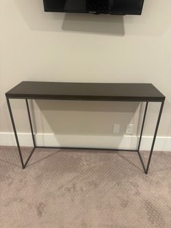 Modern Wood & Metal Console Tabl