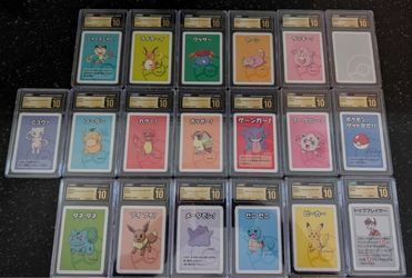 Graded Prestine 10 Pokemon Old Maid Full Set