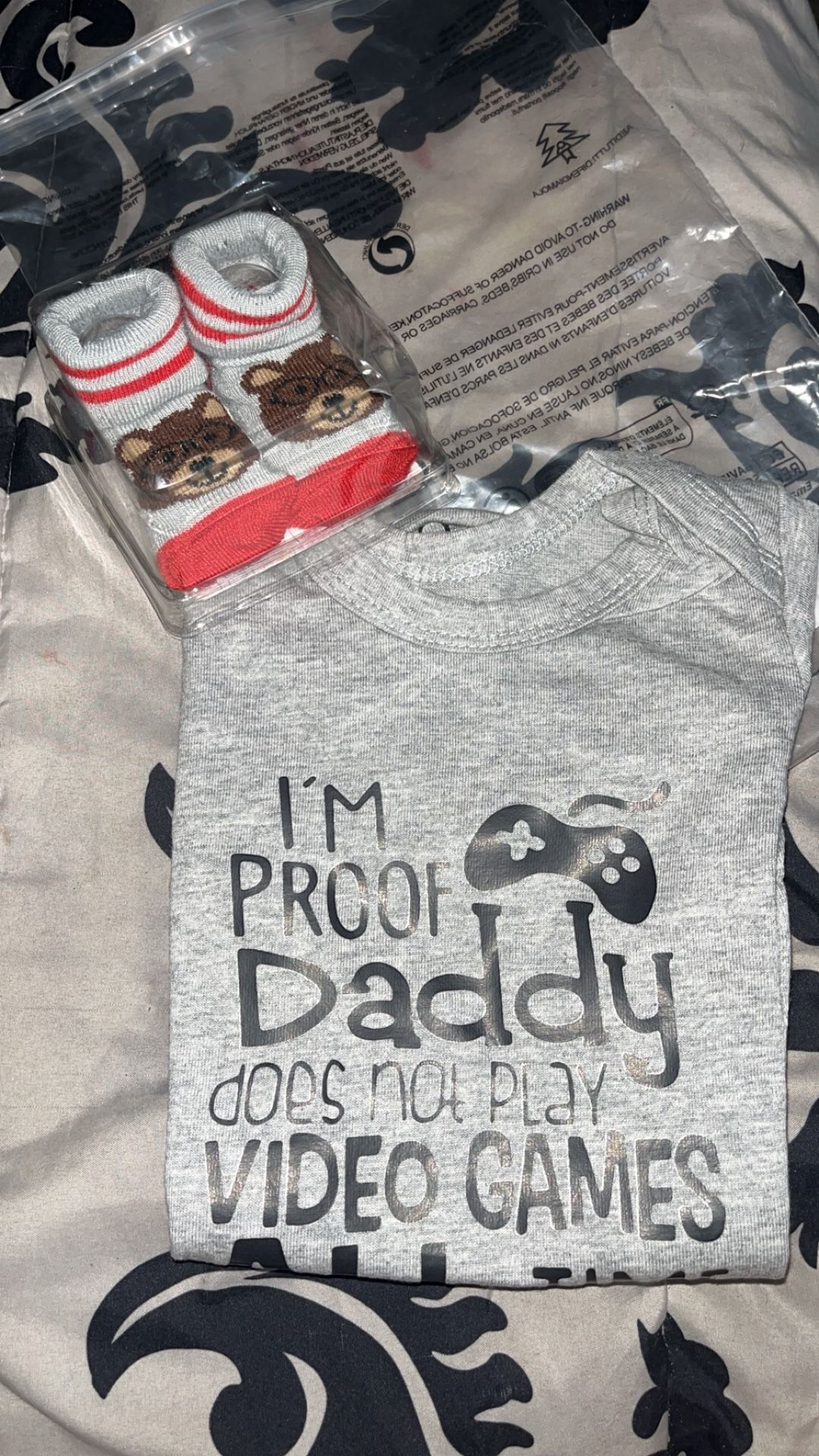 Baby Boy Socks And Shirt 
