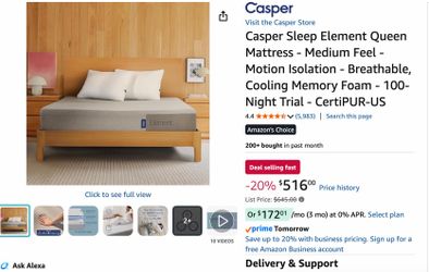 Casper Mattress - Queen