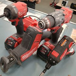 Milwaukee 4 pc tool combo set 