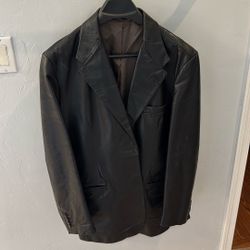 Leather Blazer. 