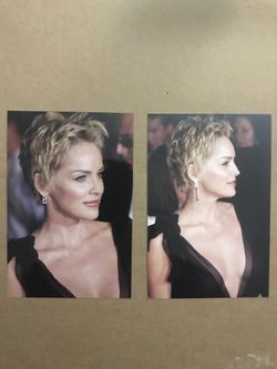 4 Pictures of Sharon stone 4“ x 6” long she’s a beautiful actress