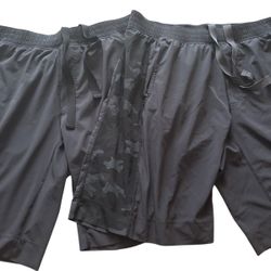 Lot of 2 LULULEMON T.H.E. Short Mens Performance Linerless 11" Shorts XL Gym Run