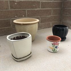 4  Herb/Flower  Pots 
