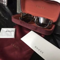 NEW! Auth Gucci Sunglasses Unisex (Tortoise)