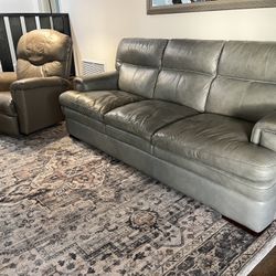2 La-Z-Boy Leather Recliners & Sofa