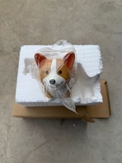 Corgi Dog Ceramic Figurine