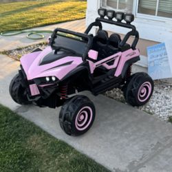 Pink 4X4 Monster Buggy UTV With Parental Remote Control 