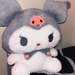 Cute Kuromi plush backpack 