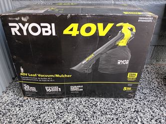 LEAF VACUUM RYOBI 40V TOOL ONLY