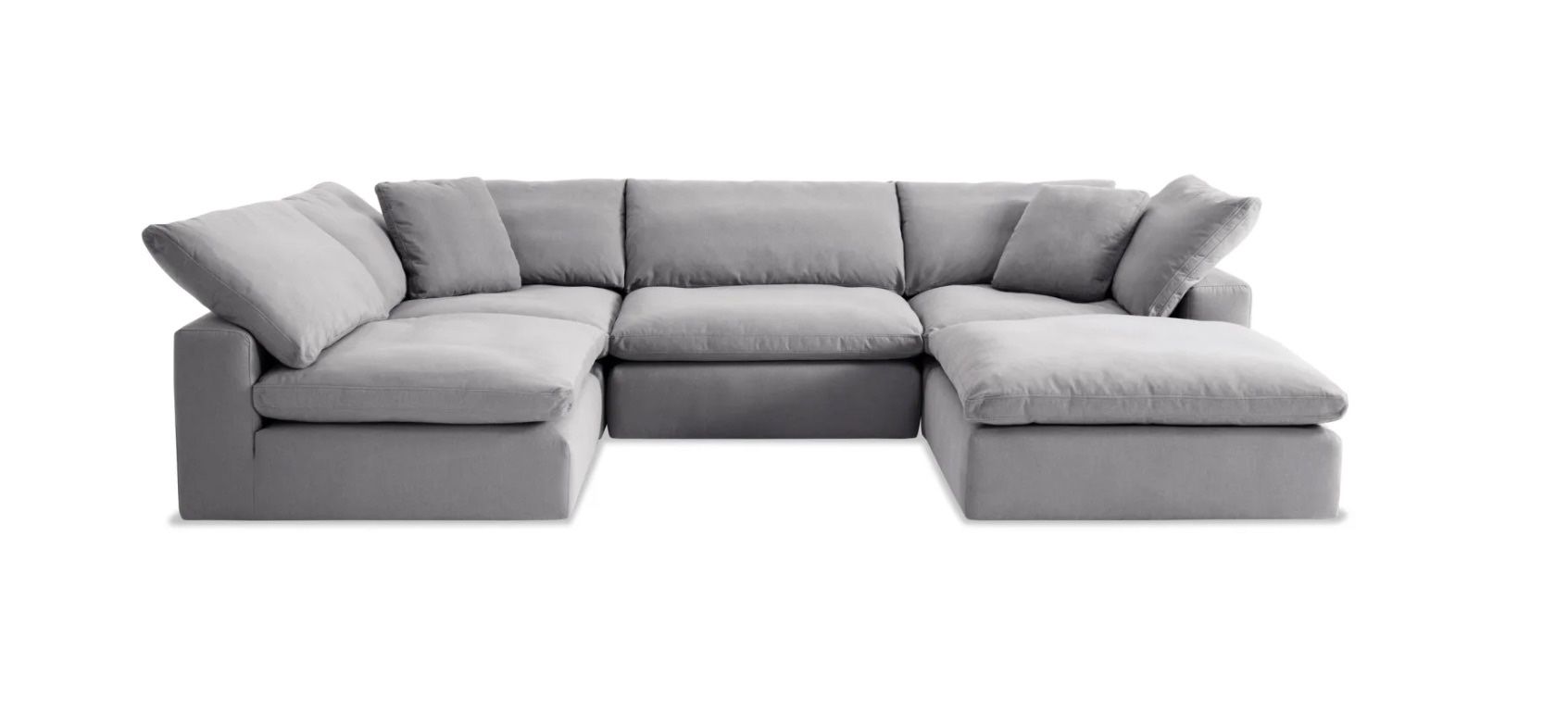 ***** DREAM GRAY 131” 5 PIECE MODULAR SECTIONAL CLOUD COUCH *****