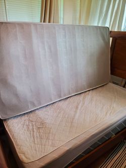 Twin Sleigh Bed including new mattress