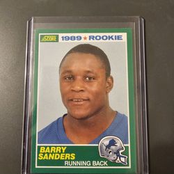 1989 SCORE BARRY SANDERS ROOKIE CARD 