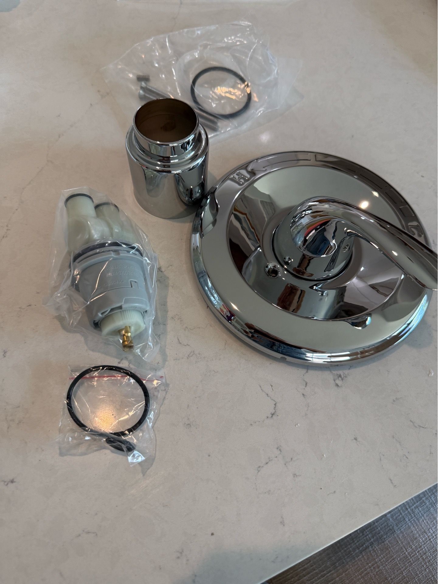 Shower knob Replacement for Delta Classic 13 Series Single-Function Trim Kit, T13020 Chrome Shower Handle, Fit Delta Shower Valve R10000 Series (Cartr