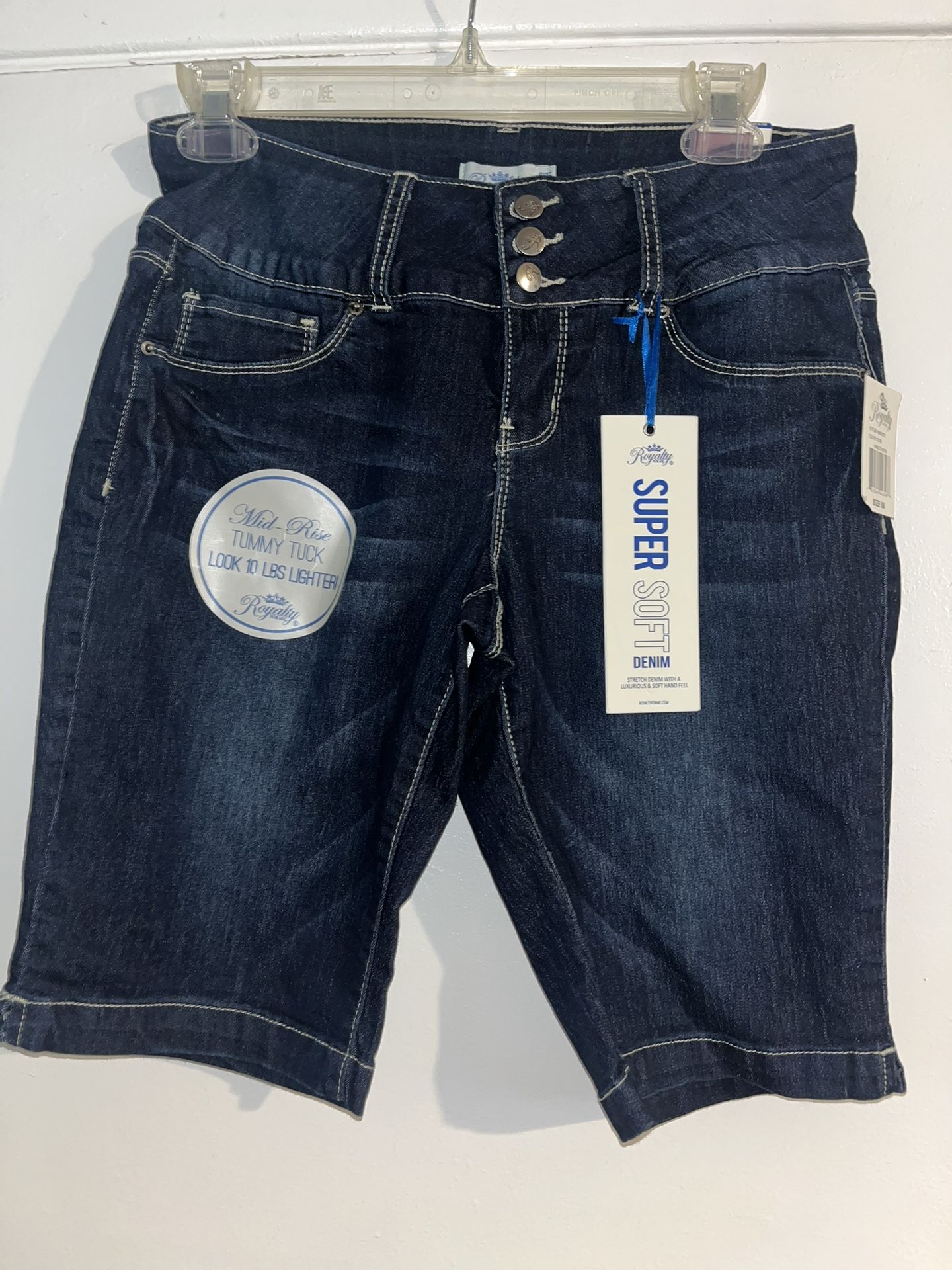 New and Tagged Dark Denim Shorts