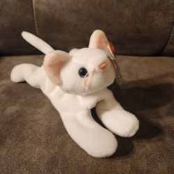 Ty Original Beanie Baby Flip The Cat Rare 1995 PVC Pellets Fabric Error 
