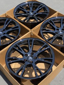 19” Tesla Model Y Factory Wheels Rims Gloss Black New Exchange