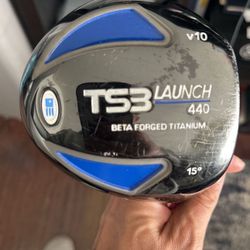 USKG TS3 Launch 440 V10 15* Titanium Graphite  Driver 57" US Kids Golf Driver