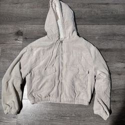 Cropped Zip Up Hoodie
