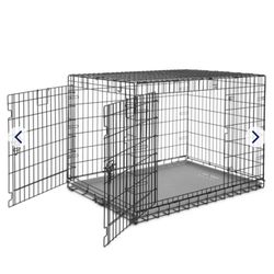 Dog Crate (Medium) & Bowls