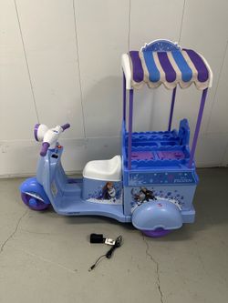 Huffy 6V Disney Frozen Ice Cream Cart Ride-On Car - Ages 3-7