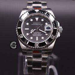 Seiko Custom Mod - Submariner Watch Timepiece