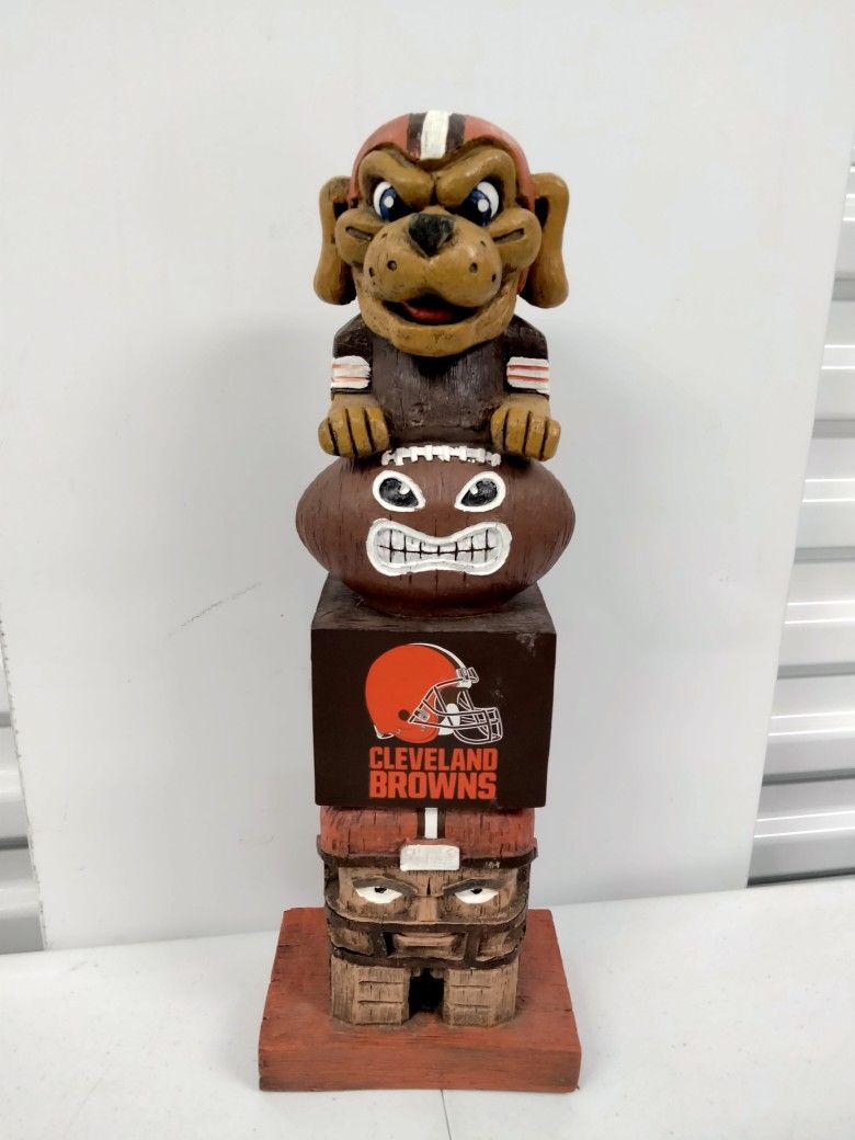 NFL Cleveland Browns Tiki Totem Pole