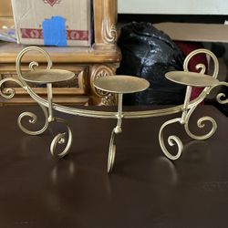 Gold Candle Holder