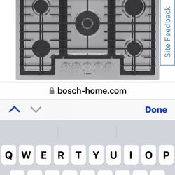 NEW IN BOX BOSCH BENCHMARK 800 SERIES STAINLESS STEEL COOKTOP WITH FACTORY WARRANTY 1/28/24