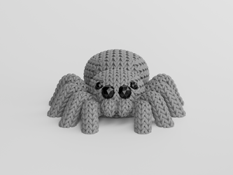 Knitted spider V2 3d printed