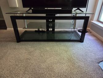 Black & Glass TV stand