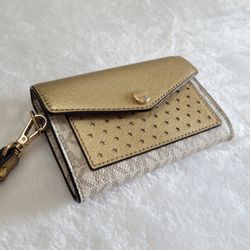 Michael Kors Wallet Wristlet Gold