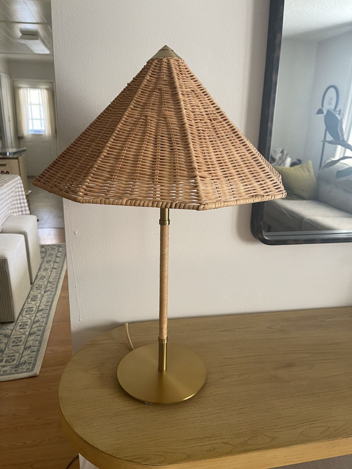 Studio Mcgee Rattan Table Lamp
