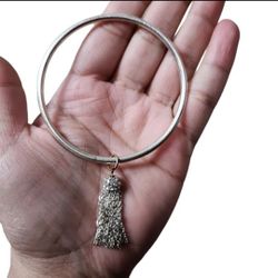 Silver Bling Tassel Bracelet