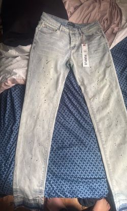 Purple jeans