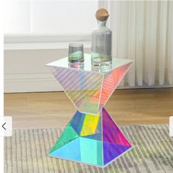 ACRYLIC  ACCENT ENT TABLE 