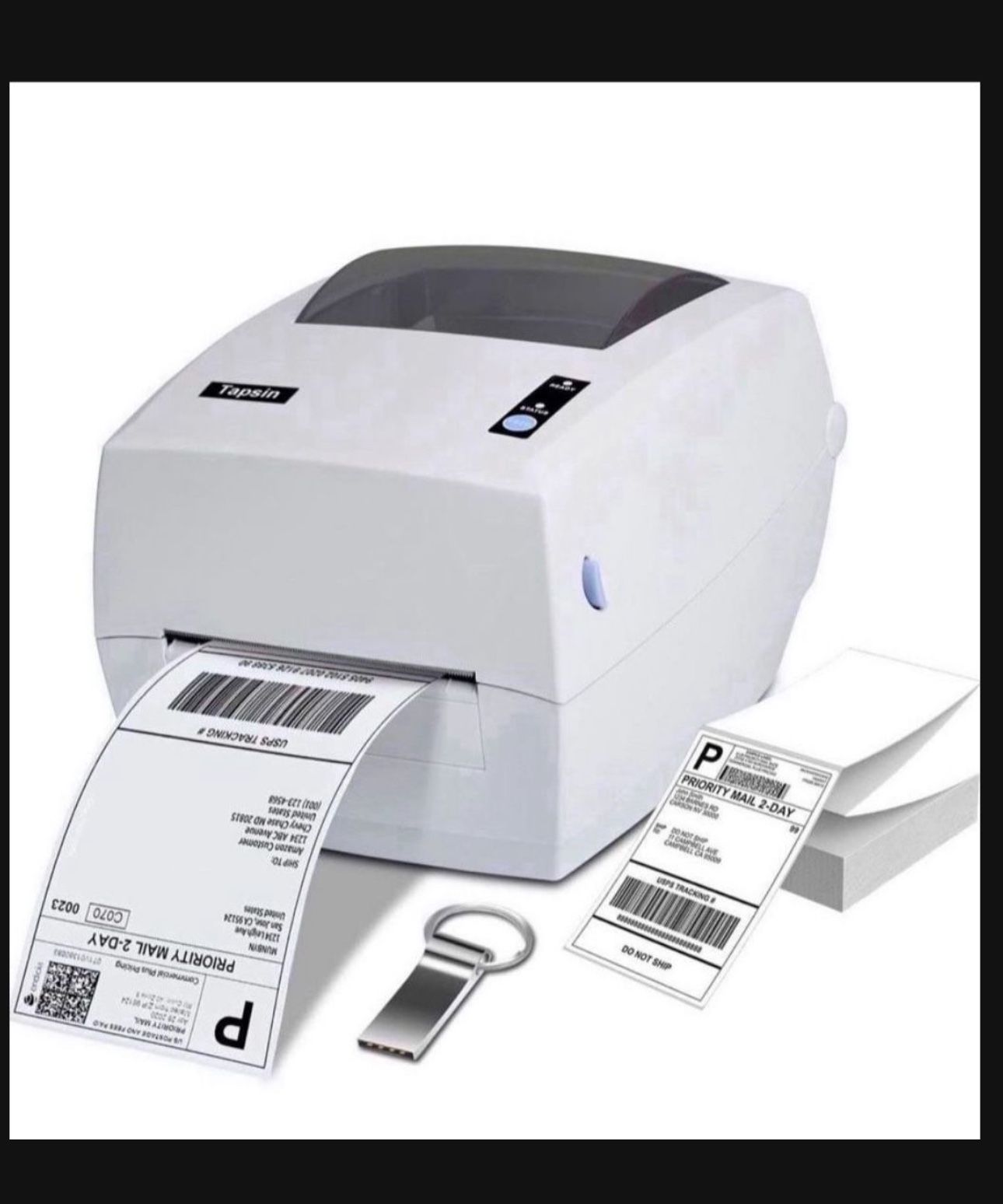 Shipping Label Printer, Tapsin Label Printer for Shipping Packages, 4x6 Thermal Printer for Shipping Labels, Compatible with Amazon, Ebay, Etsy, FedEx