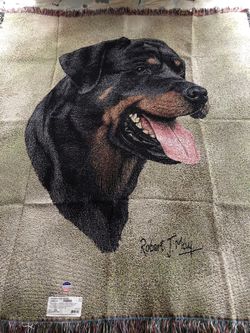 Rottweiler Throw Blanket and Wall Hanging