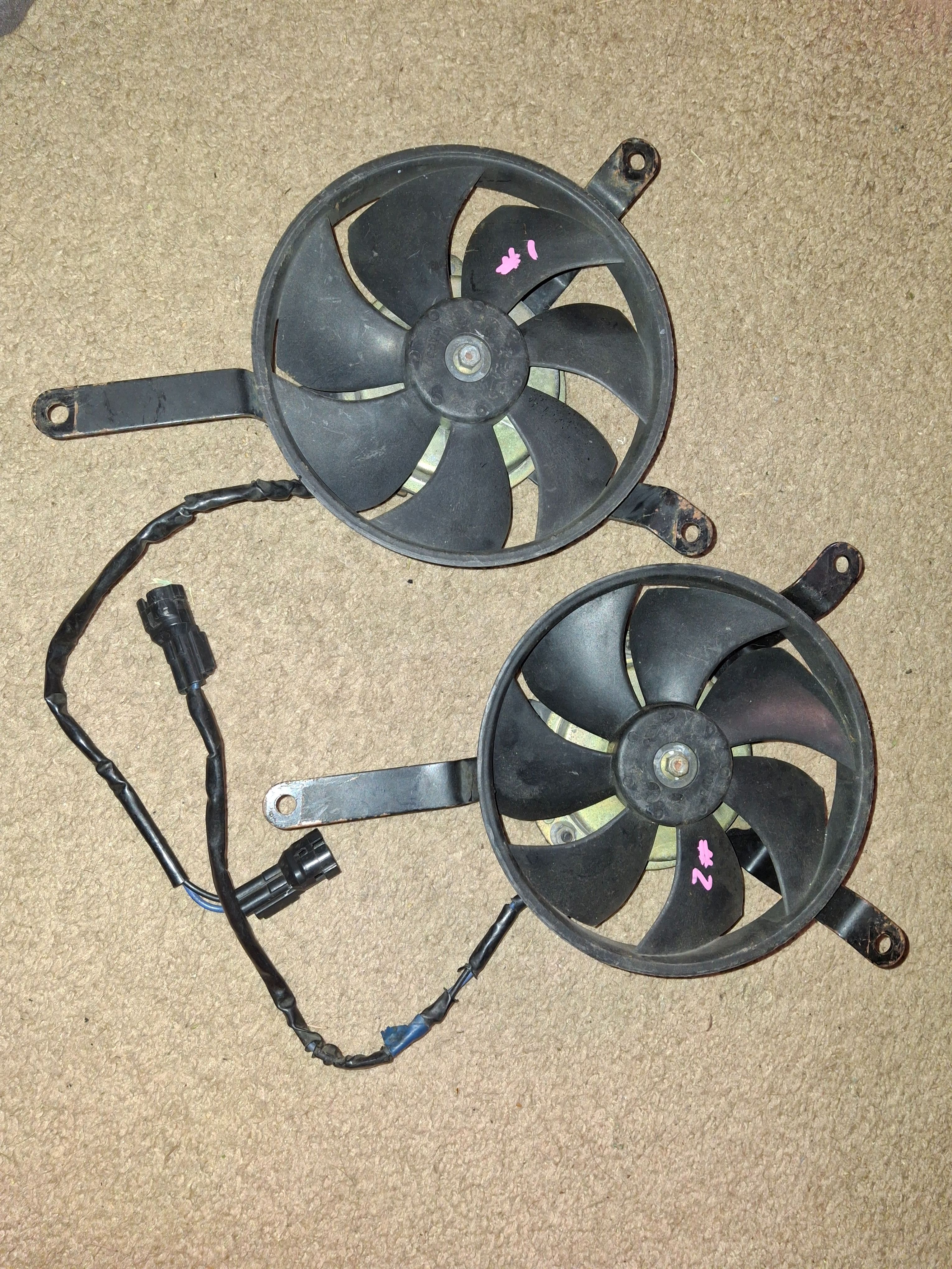 OEM 03 04 05 06 Honda CBR600RR Radiator Fan 600RR Cooling Fan Coolant Fan 1 Fan