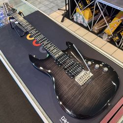 Hagstrom Ultralux XL-5 Trasparent Black Electric Guitar
