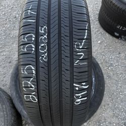 1)NEW TIRE 100% 225/55/17