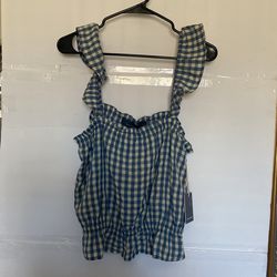 Indigo Rising. Blouse. Blue. Large. New