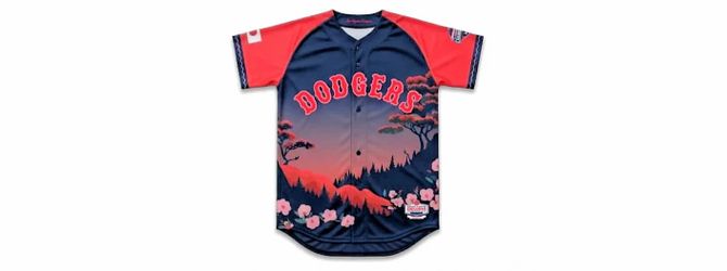 Dodgers Japanese Heritage Night Jersey (size M)