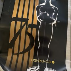 OSCARS 75! '03 ACADEMY AWARDS ORIGINAL RARE U.S. 1-SHEET FILM POSTER!
